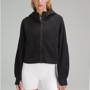 Black Lululemon Athletica scuba zip up hoodie size xs/s